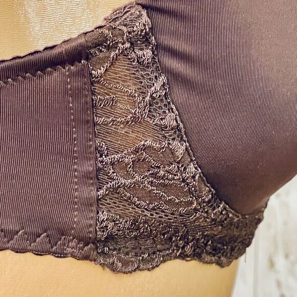 NWT Vintage Rare!! René Rofe 36B Brown  Underwire Convertible Strapples Lace Bra - Picture 5 of 12